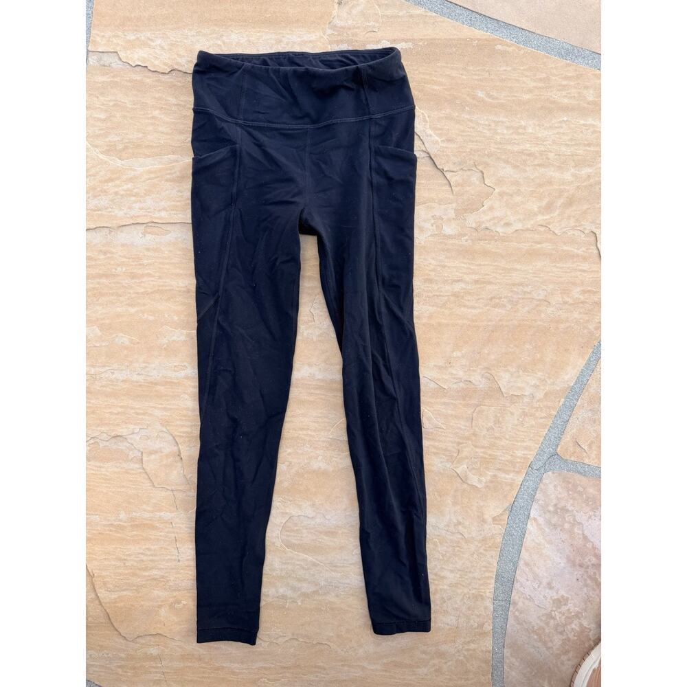 Athleta girl medium 8-10 Black high rise stash your treasures tight legging